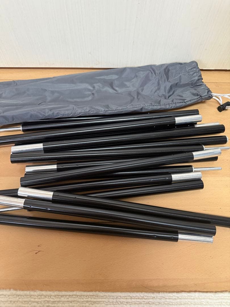 BUNDOK ソロベース 8tail 二又ポール 接続ポール セット 加工あり