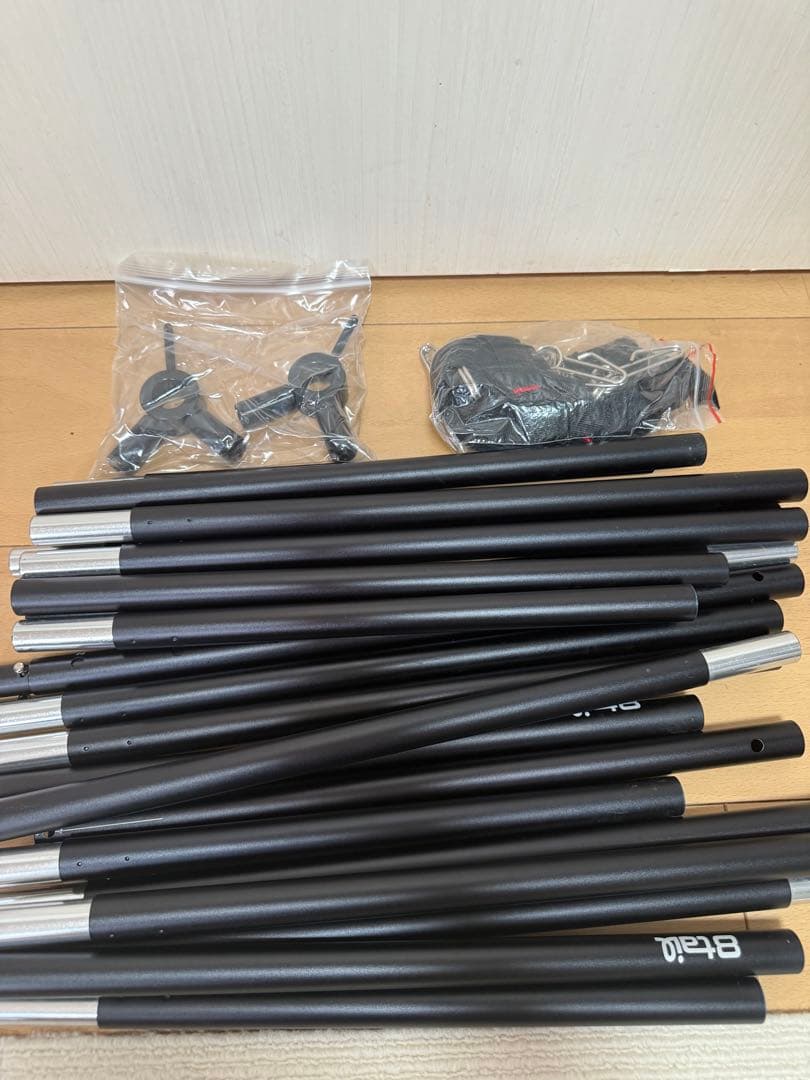 BUNDOK ソロベース 8tail 二又ポール 接続ポール セット 加工あり