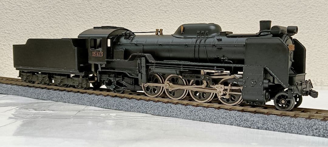 HOゲージ 天賞堂アダチ Ｄ51蒸気機関車、カンモーター、メンテナンス済