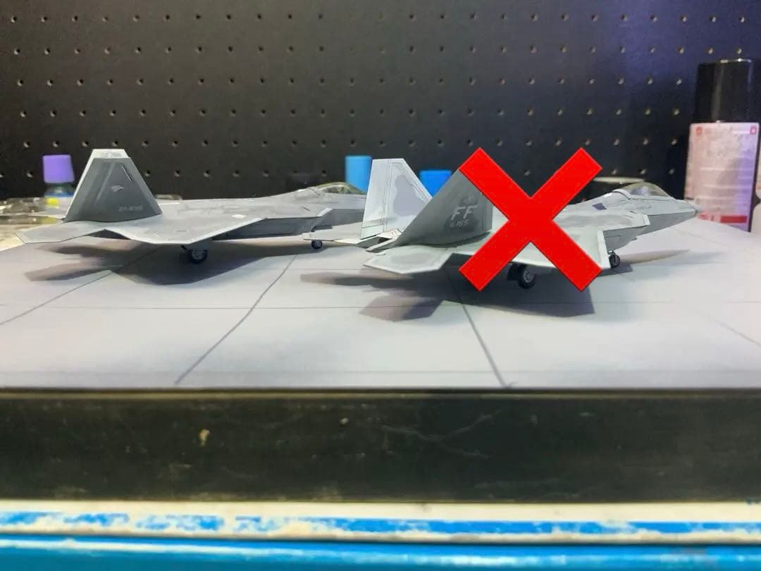 プラッツ製1/144スケールF22ラプター航空自衛隊仕様