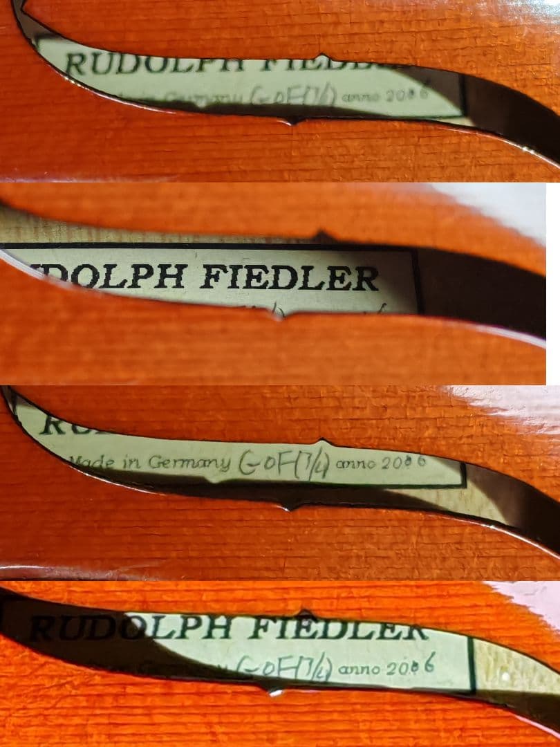 3/4 ルドルフ・フィドラー GOF 分数バイオリン 2006年製