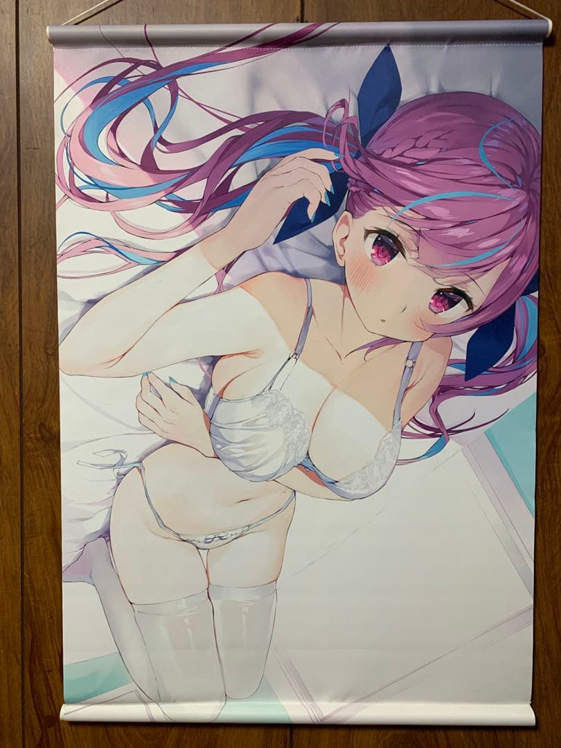 ホロライブ 湊あくあ C96 C97 まかろん大帝 B2タペストリー 2枚セット