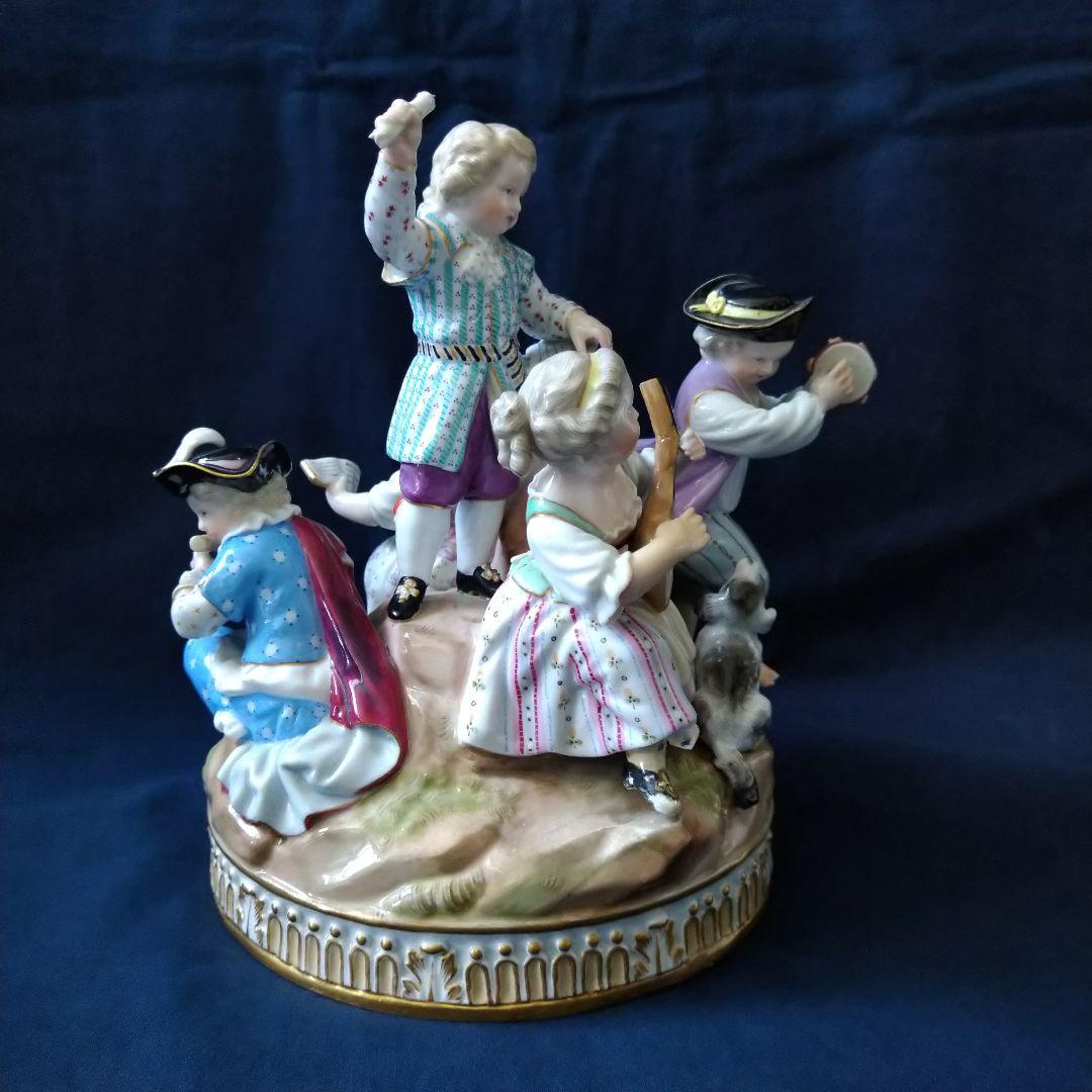 ✤1924年以前・マイセン(Meissen)フィギュリン✤『５人の音楽隊』