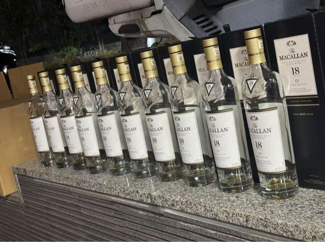 MACALLAN 18年 シングルモルトウイスキー 空瓶10個