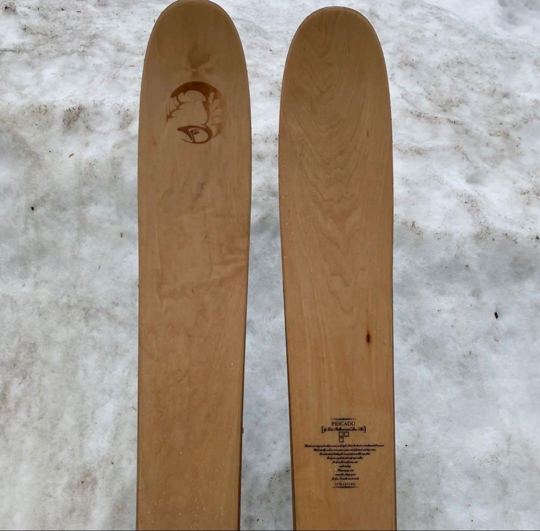 良品 初代 ペスカド ライン スキー 木目 LINE PESCADO 180