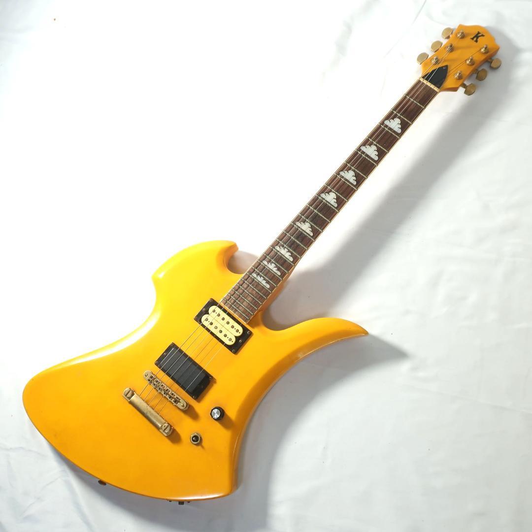 HIDEモデル モッキンバード エレキギター イエロー