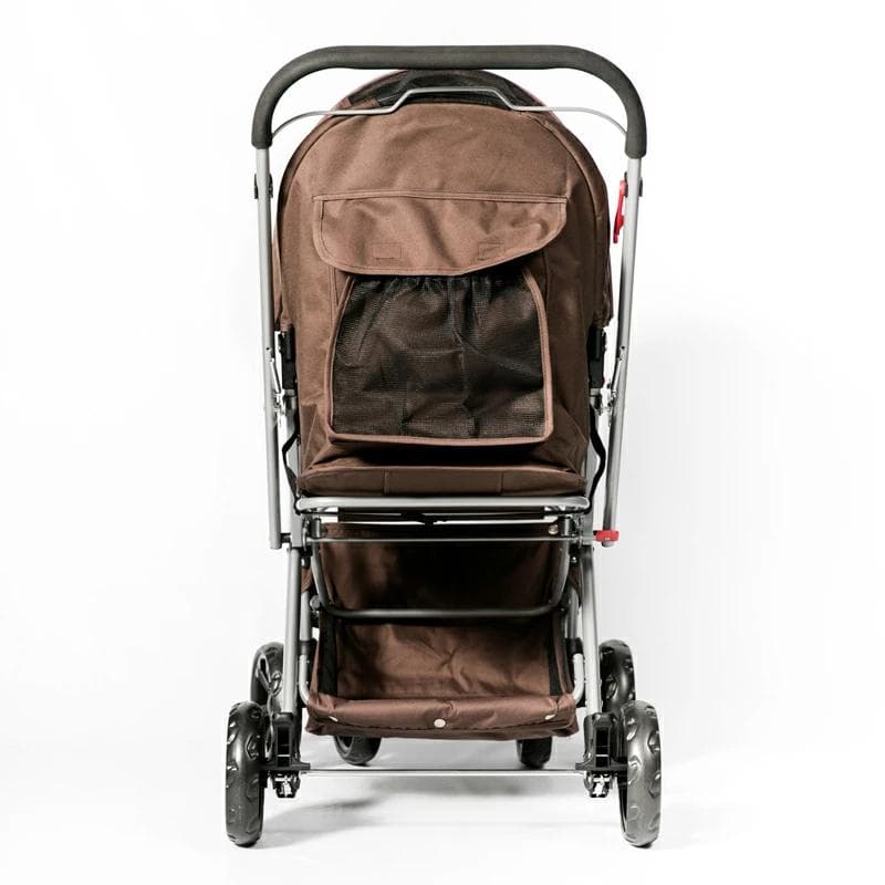 一回使用★ ポンポリース 折畳み 対面式切り替えカート 中型・多頭用バギーカー