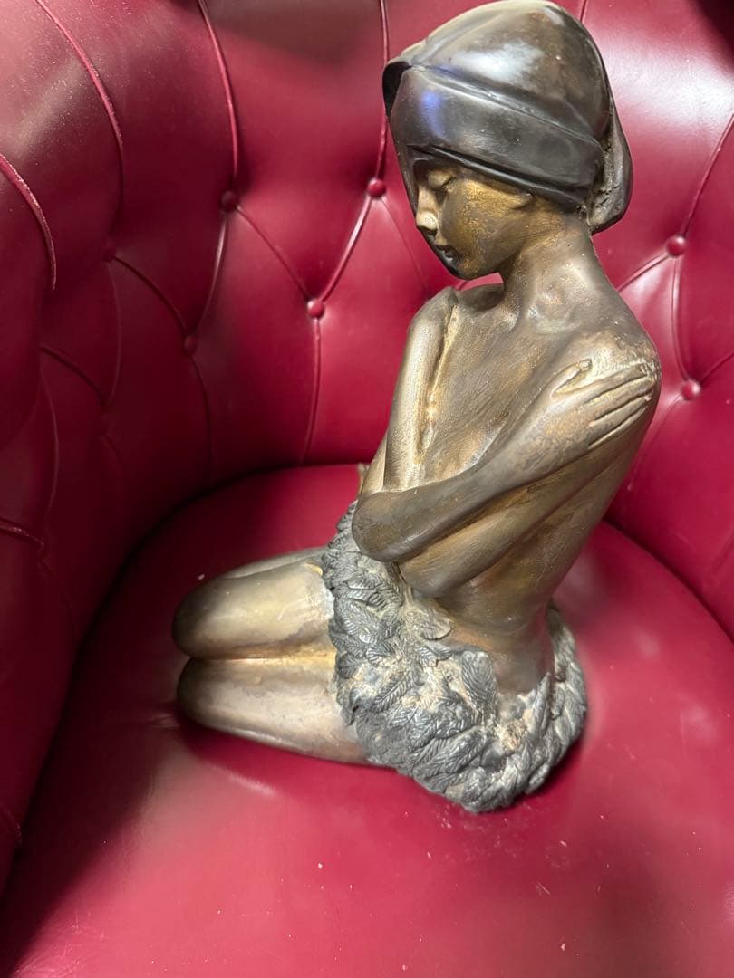 アートデコ ブロンズ女性像 約30cm