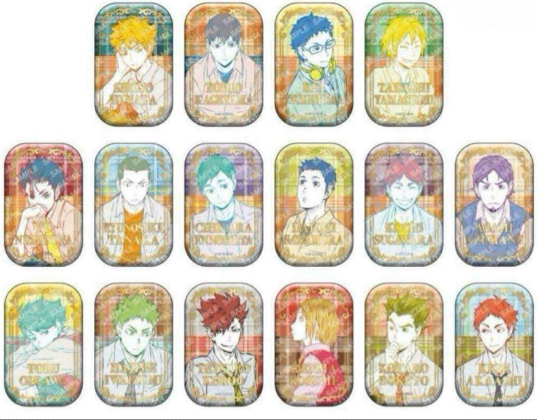 ハイキュー!! スクエア缶バッジ 　４種セット