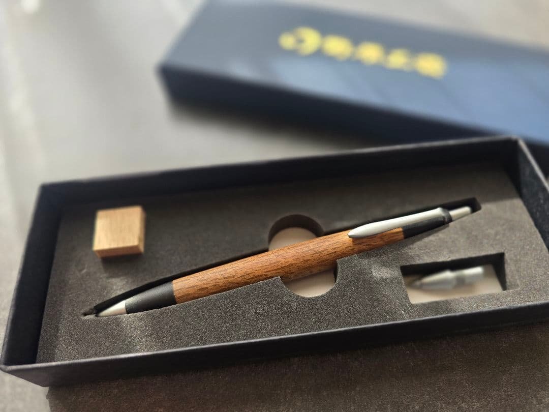 野原工芸 旧型 シャーペン 樫 固定式口金付き