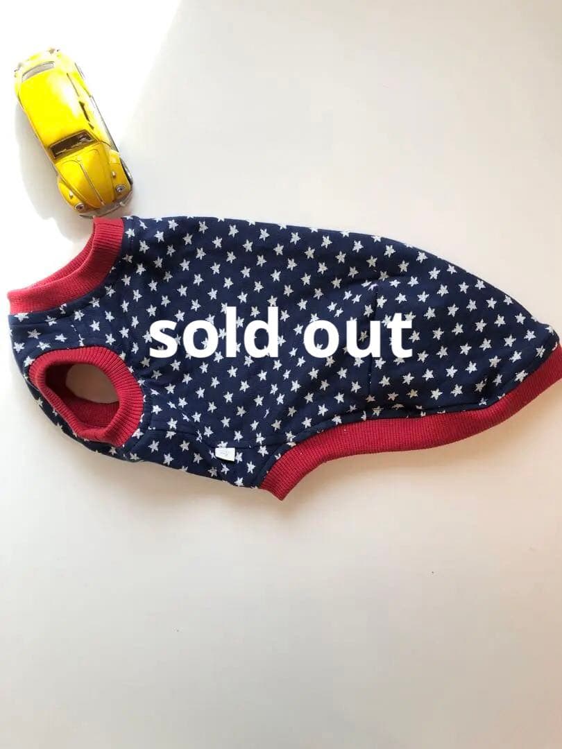 アメリカンなタンクトップ　Mサイズ イタグレ服　犬服