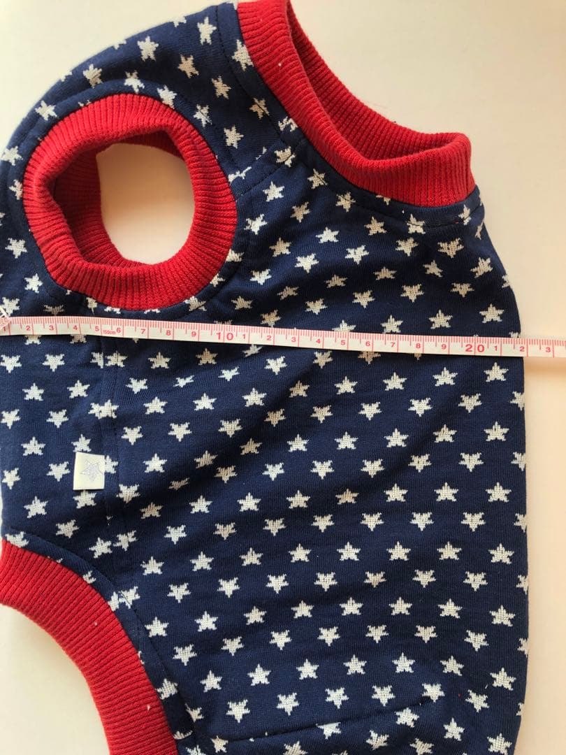 アメリカンなタンクトップ　Mサイズ イタグレ服　犬服