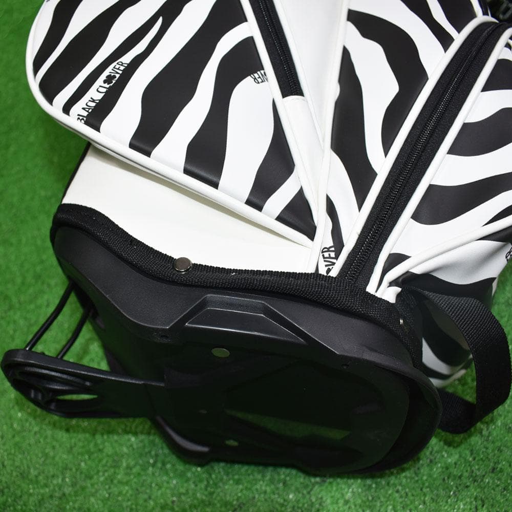 Black Clover/ラッククローバー キャディバッグ８型【ゼブラ】新品！