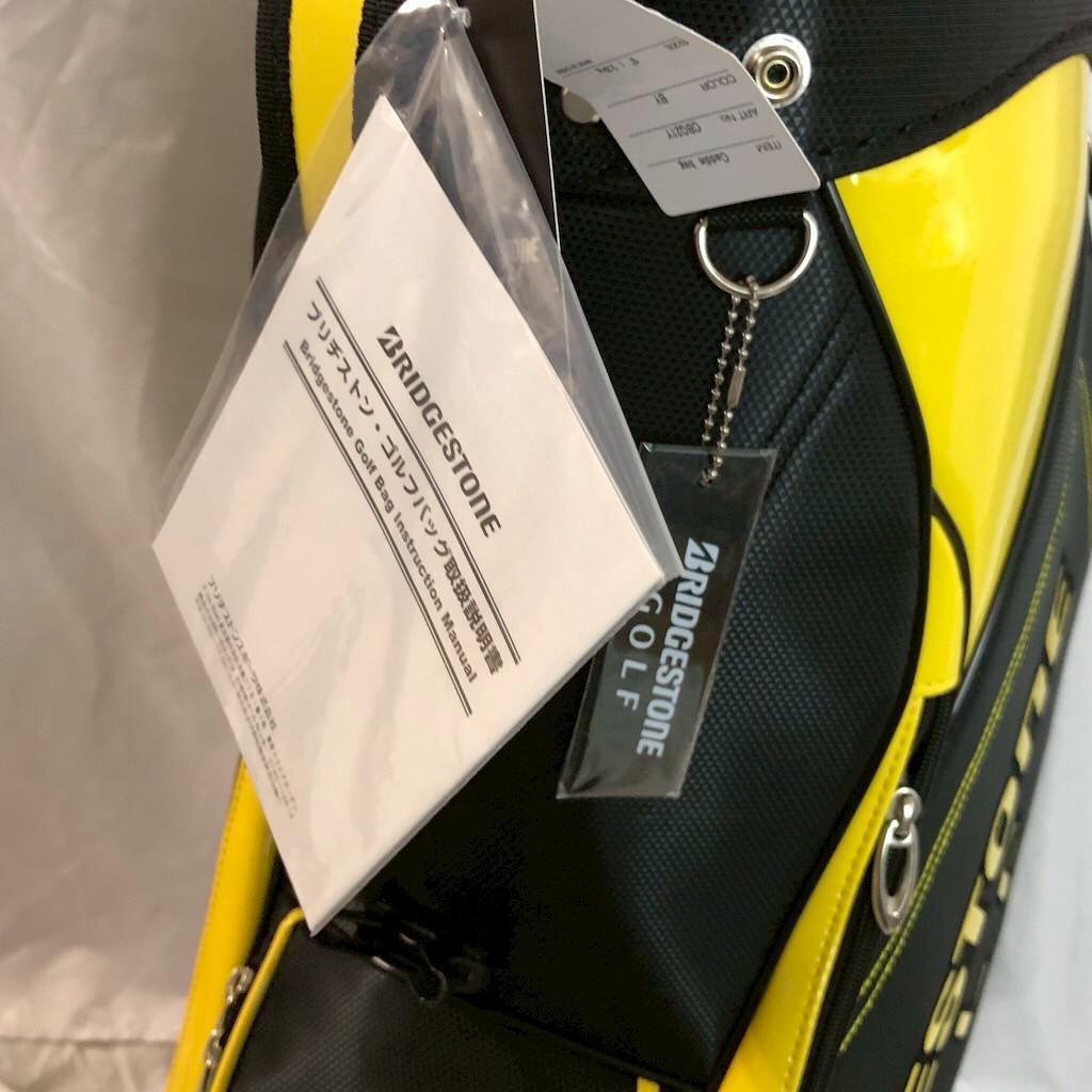 BRIDGESTONE GOLF キャディバッグ ブラック×イエロー／9型