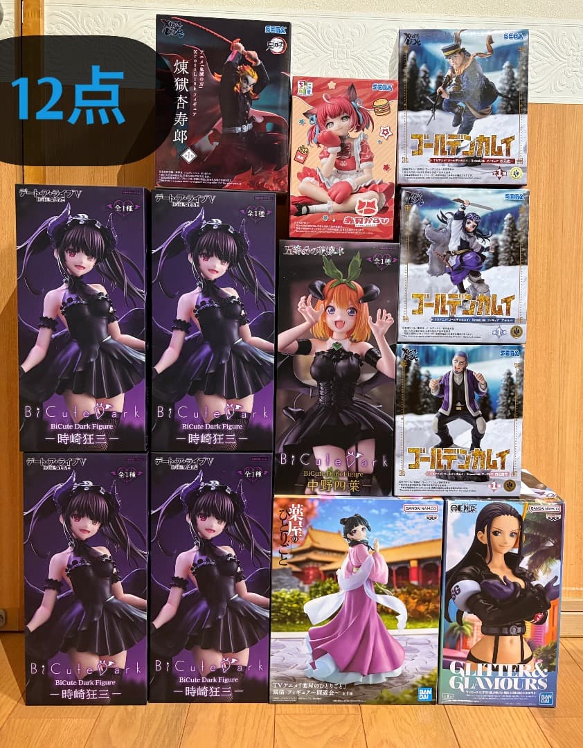 最新フィギュアまとめ売り　時崎狂三　四葉　鬼滅　ゴールデンカムイ　猫猫