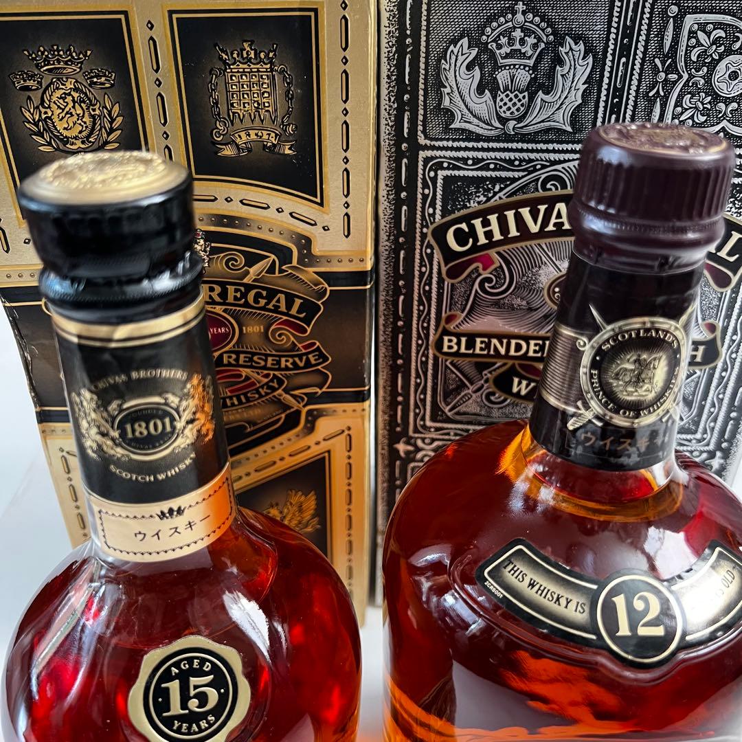 シーバスリーガル 15年 750ml ・12年 1140ml 【2本セット】