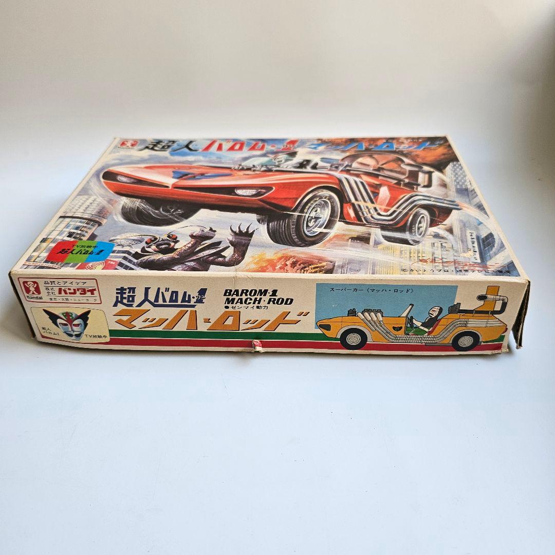 【幻の昭和プラモデル　未使用品　レア】Bandai 超人バロム・マッハロッド