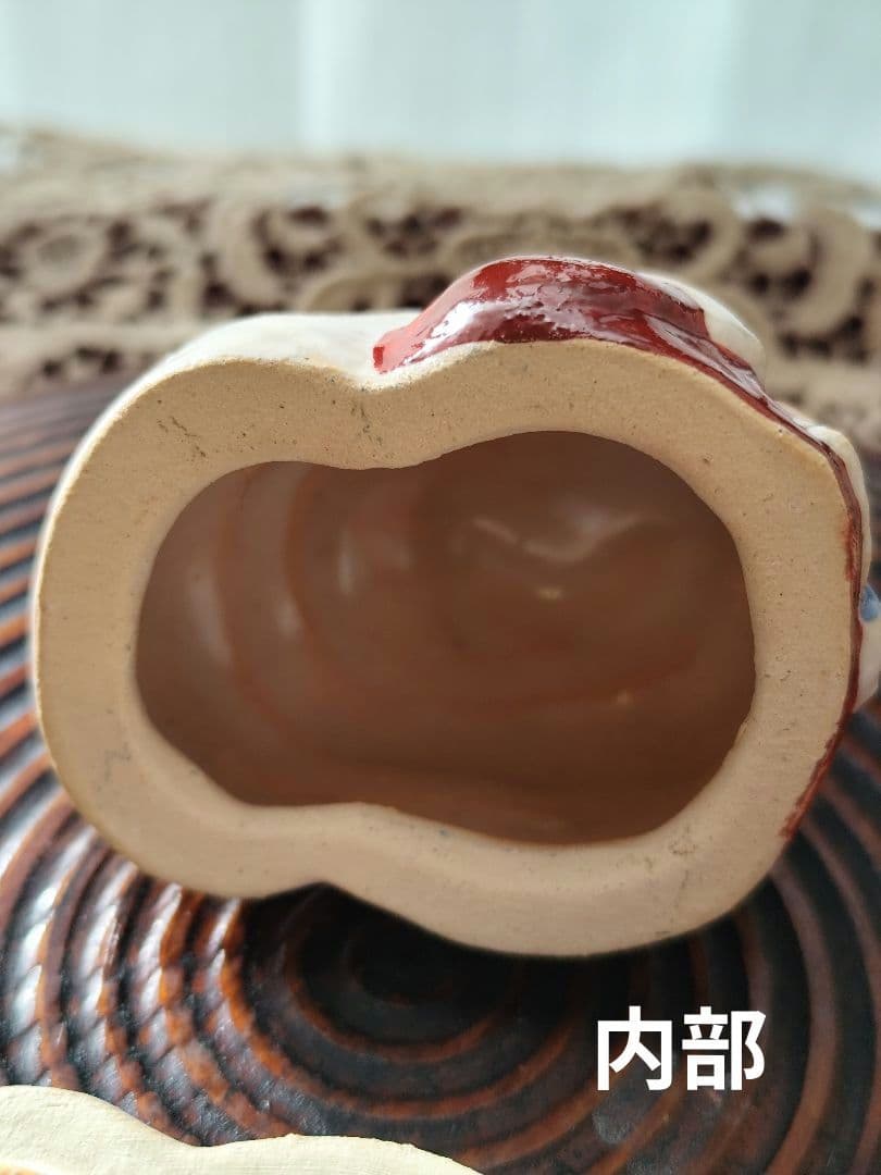 陶器　茶道具 香合 クリスマス サンタクロース 浅見与し三作 吉峯窯　茶道