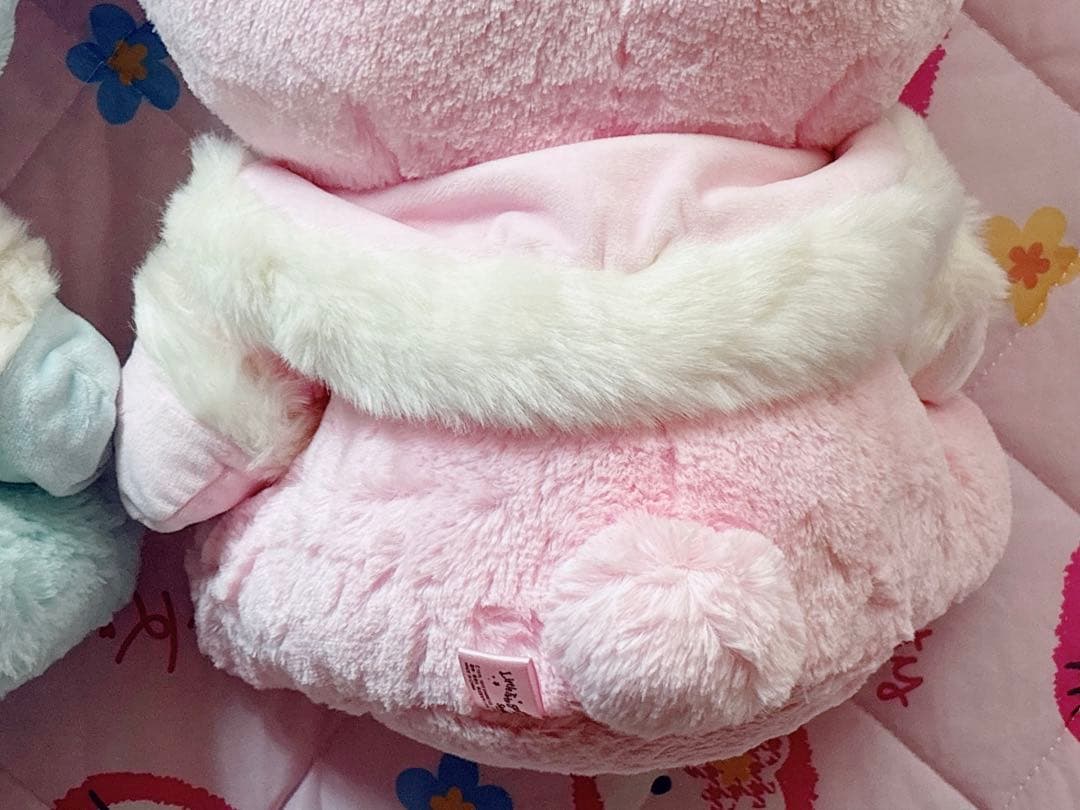 パフポフ　ケープ付きぬいぐるみ　巨大　BIG　ふわふわ　限定　キキララ　くま