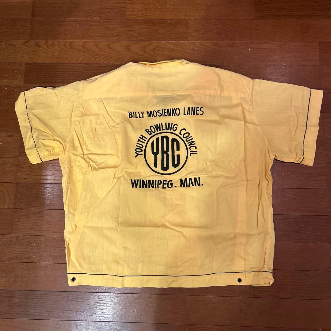 70s Hilton ボーリング シャツ イエロー 古着 アメカジ USA製