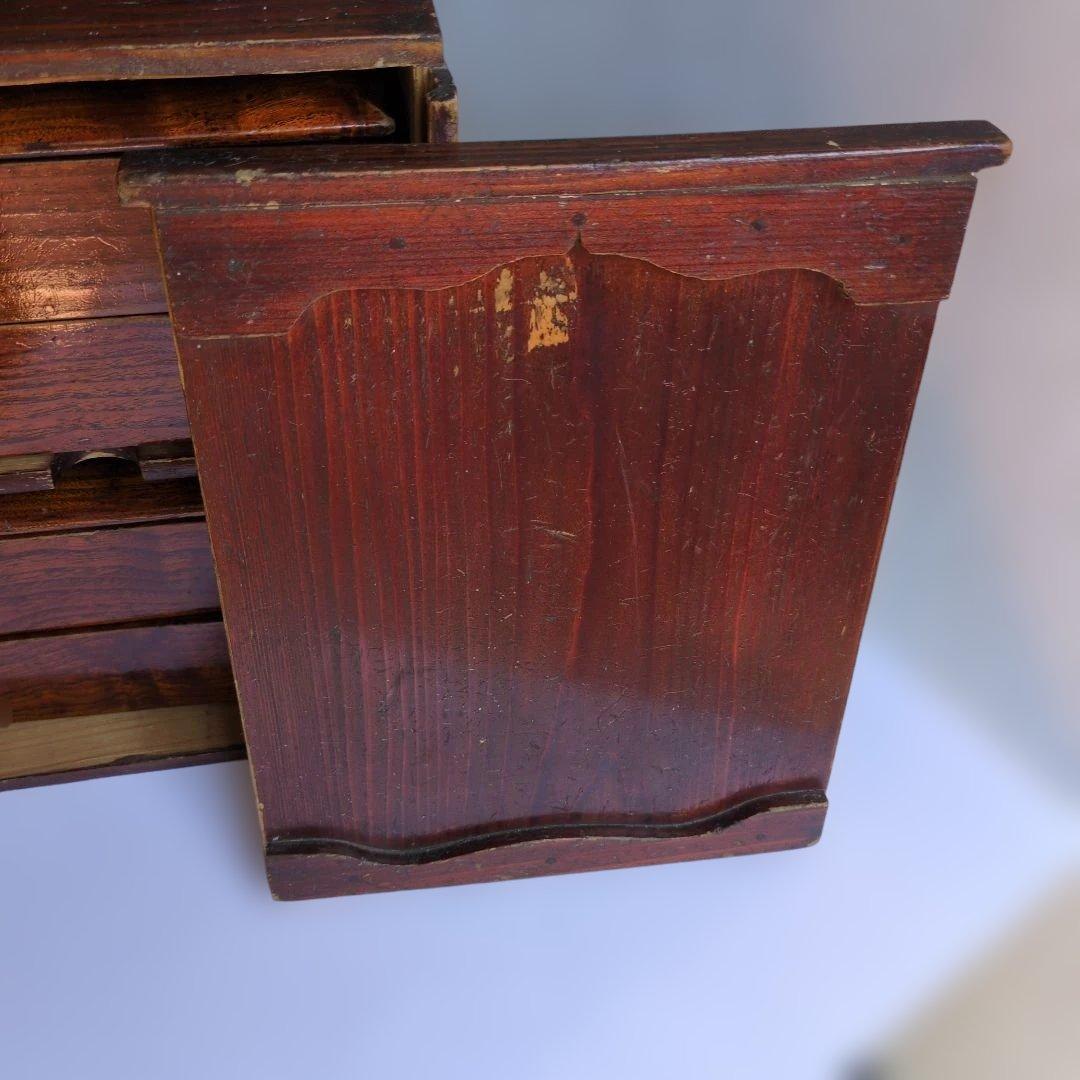 骨董品　訳あり　昔のオカモチ？木製収納箱