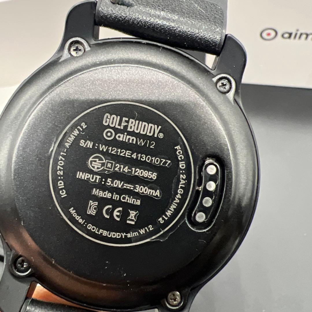 【美品】GOLFBUDDY aim W12 ゴルフGPSウォッチ 動作確認済