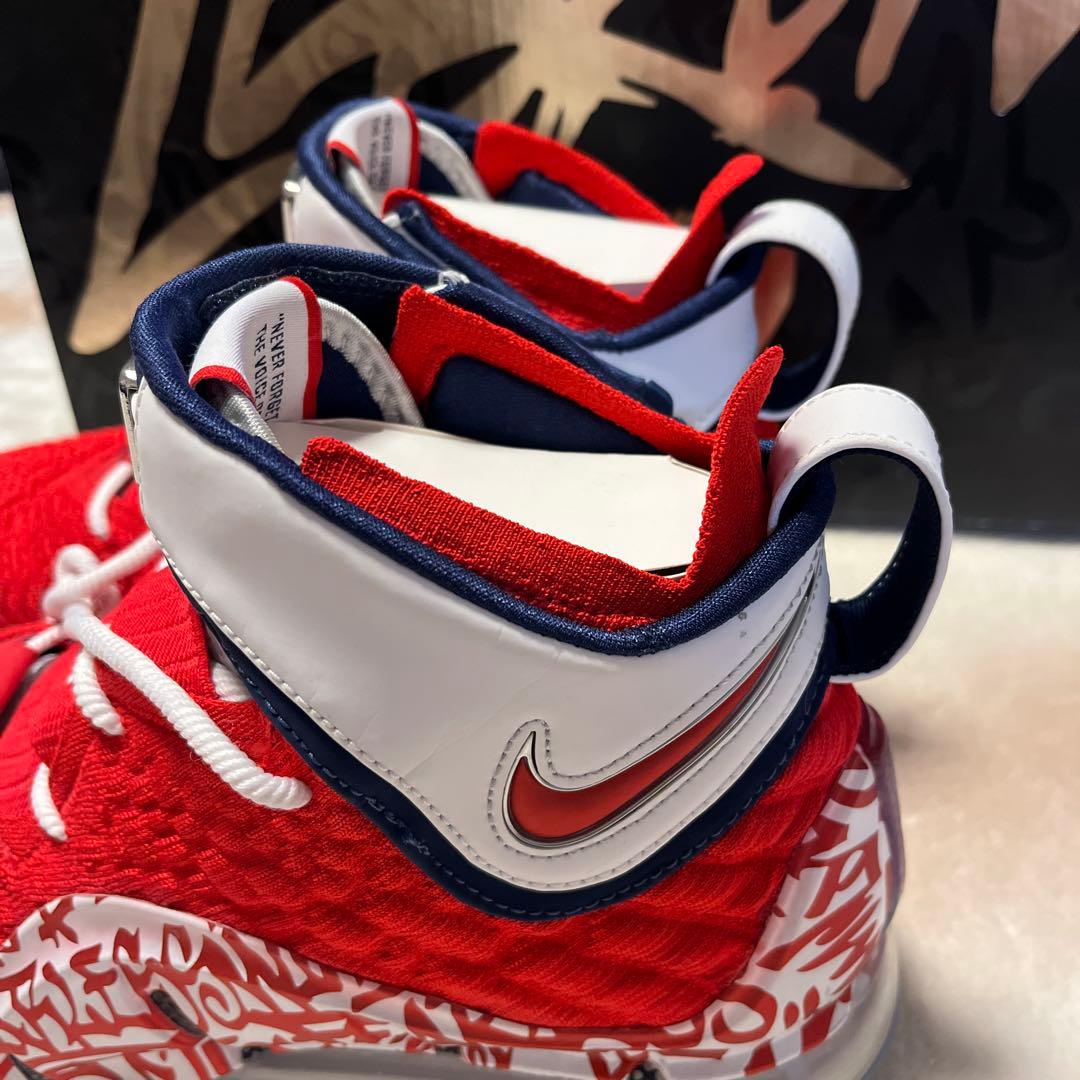 NIKE LeBron XVII バスケットボールシューズ 27cm 赤