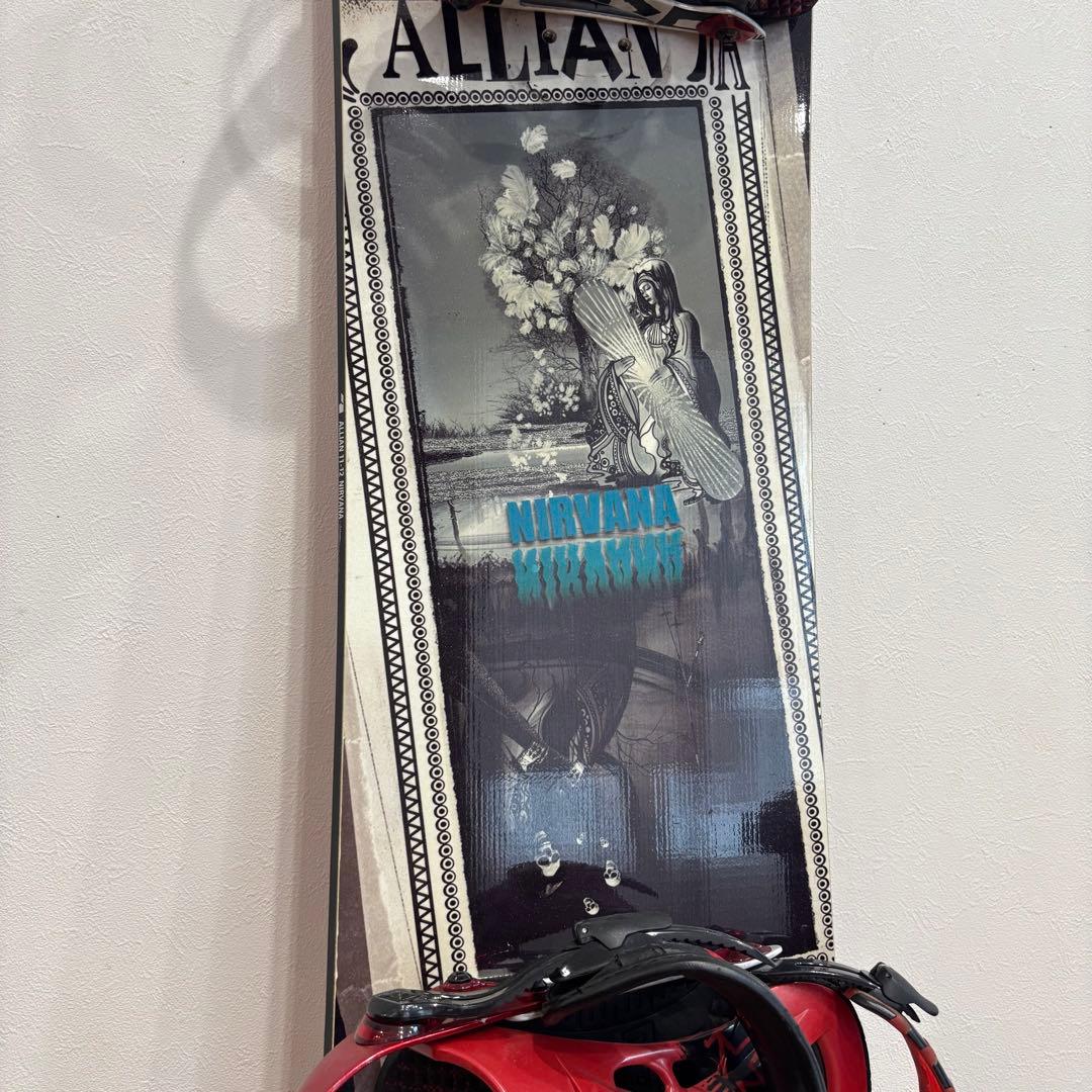 スノーボード（ALLIAN）154cm ビンディング（RIDE）付き セット