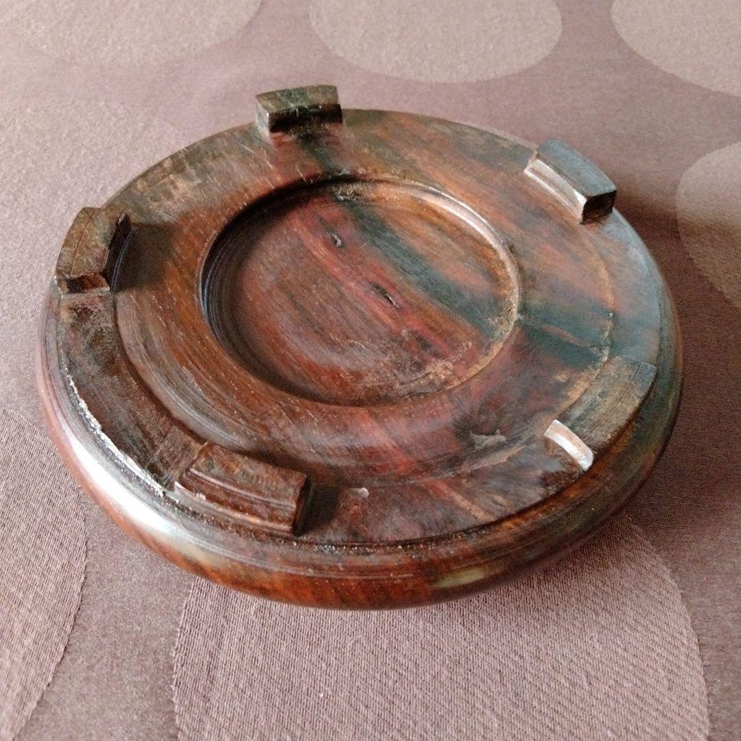 中国骨董陶磁器を乗せる安定した鑑賞台、台座最高級天然紫壇細工精製高級感のあるもの