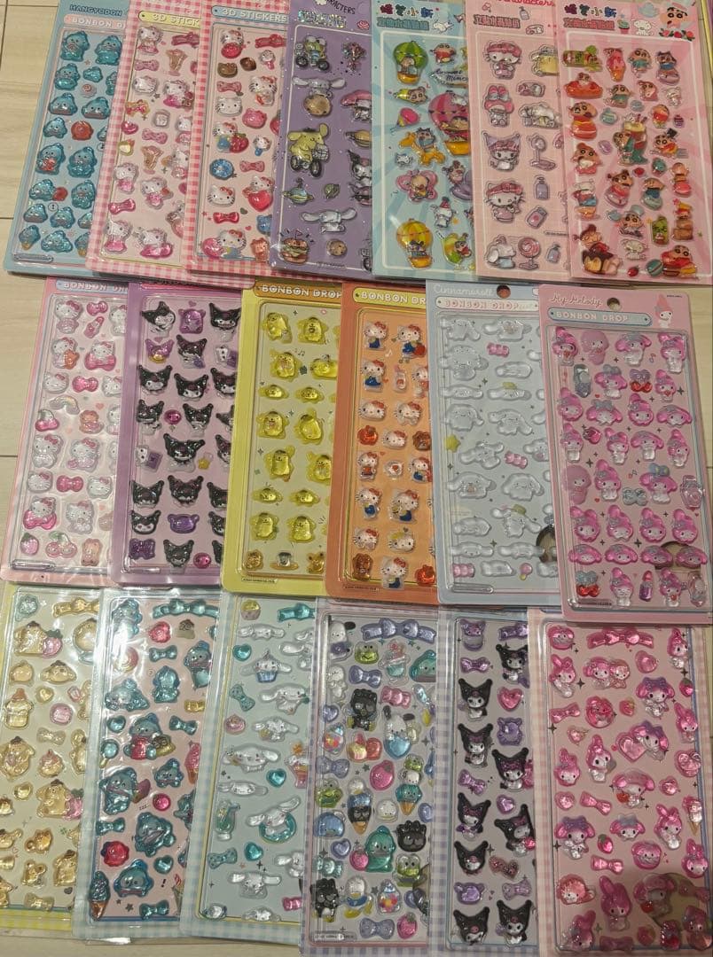 新品　ボンボンドロップシール　サンリオ　たまごっち　正規品　101枚セット