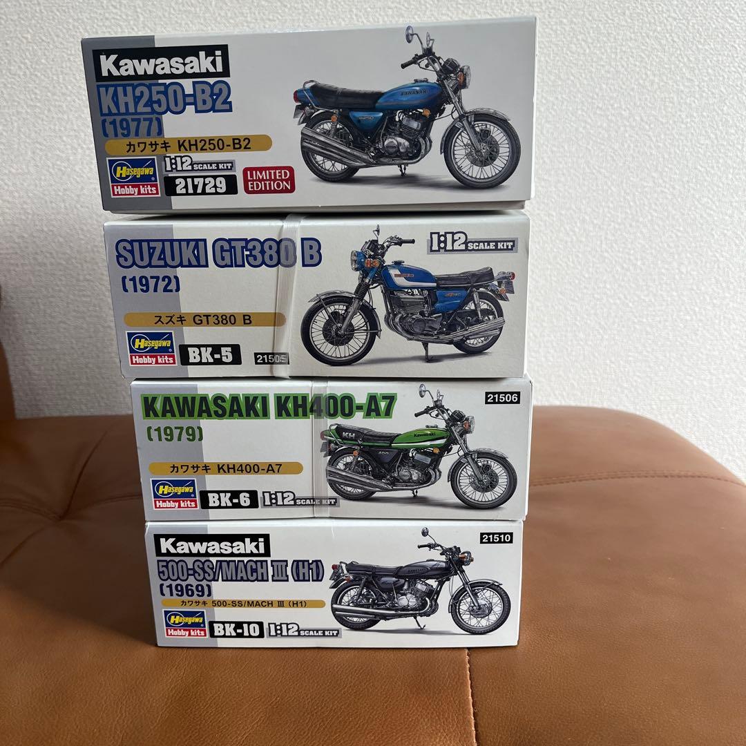 バイクモデルセット 1/12スケール 限定版 4点