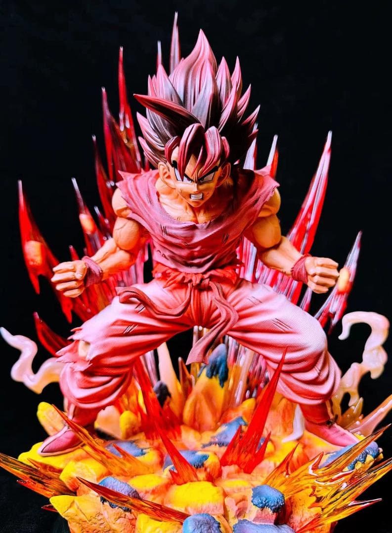 ドラゴンボール 界王拳 孫悟空 1/4 樹脂 彫刻フィギュア