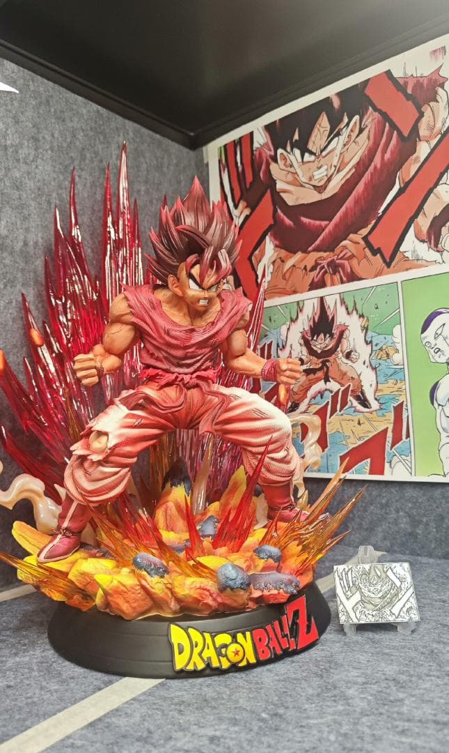 ドラゴンボール 界王拳 孫悟空 1/4 樹脂 彫刻フィギュア