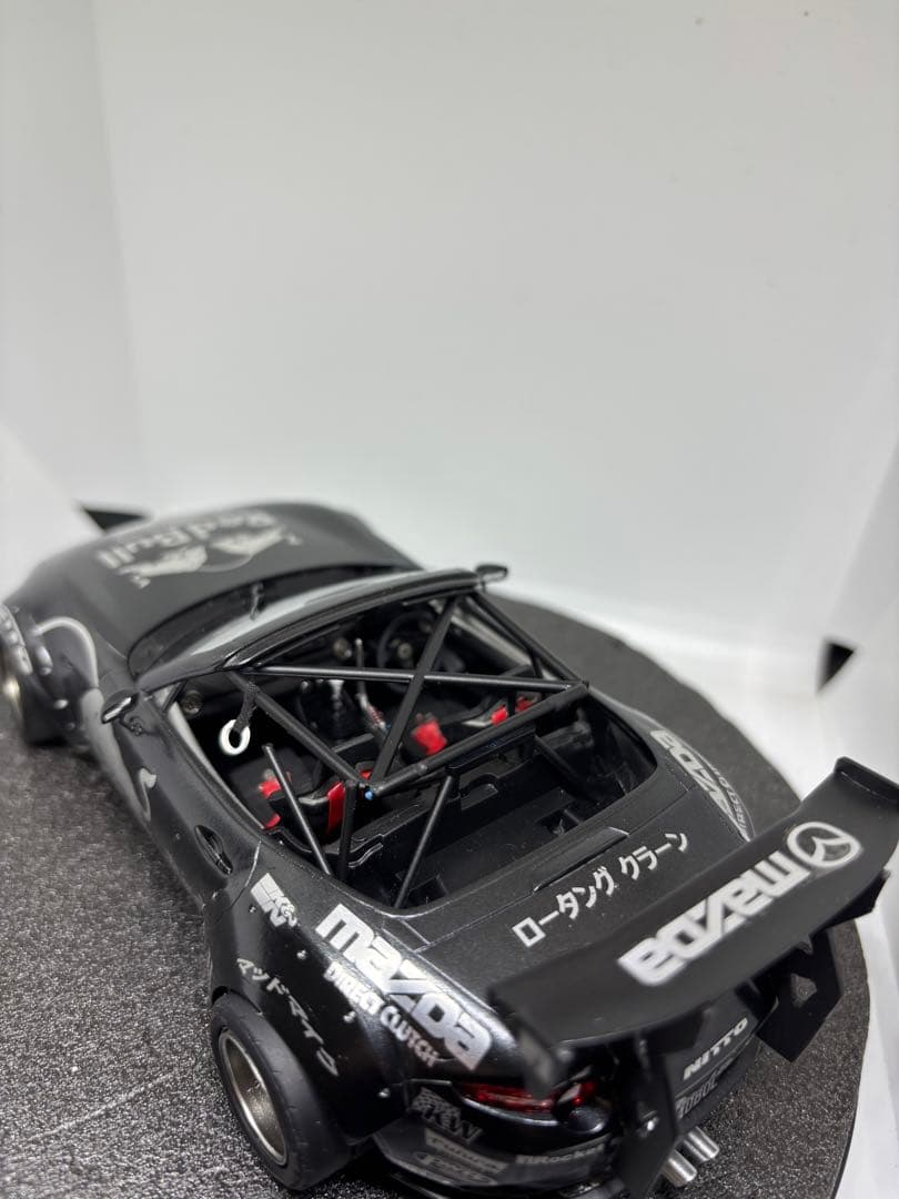 プラモデル完成品　タミヤ　マツダ　ロードスター　マッドマイク仕様　ドリフト