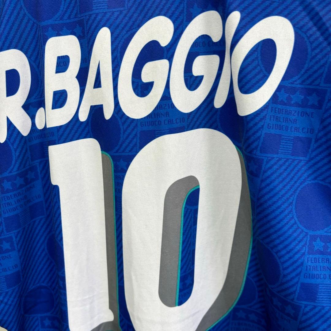 ロベルト・バッジョ DIADORA ディアドラ ユニフォーム ゲームシャツ 青