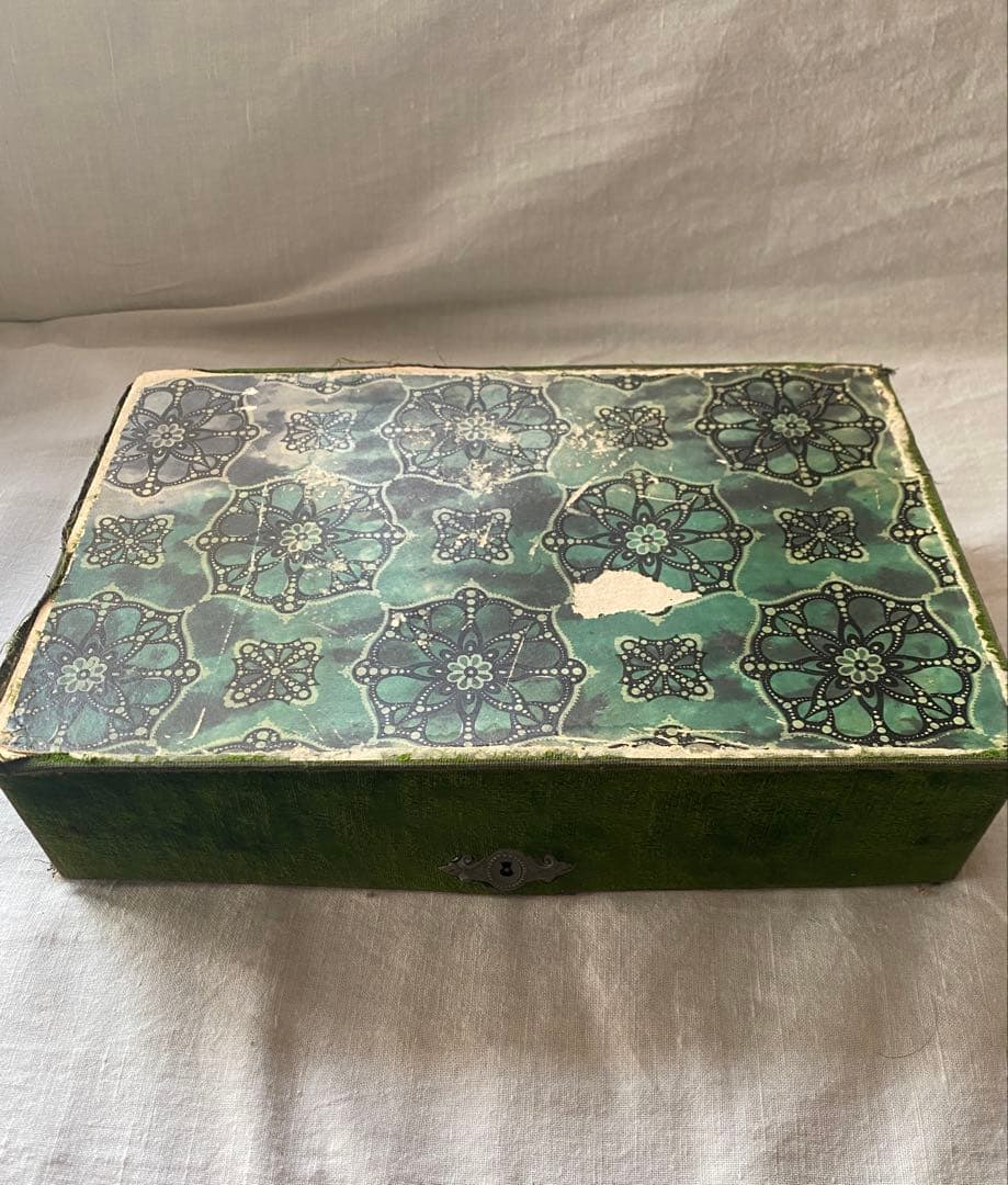 パスザバトンで購入　アンティーク小物入れ　古い箱　USED ディスプレイ備品に