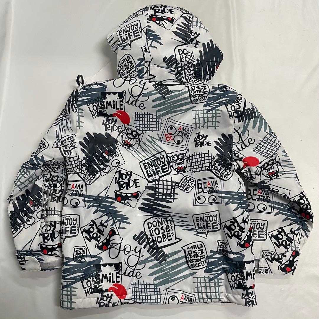 JOY RIDE キッズ スキー スノボ ウェア 130cm 白 黒