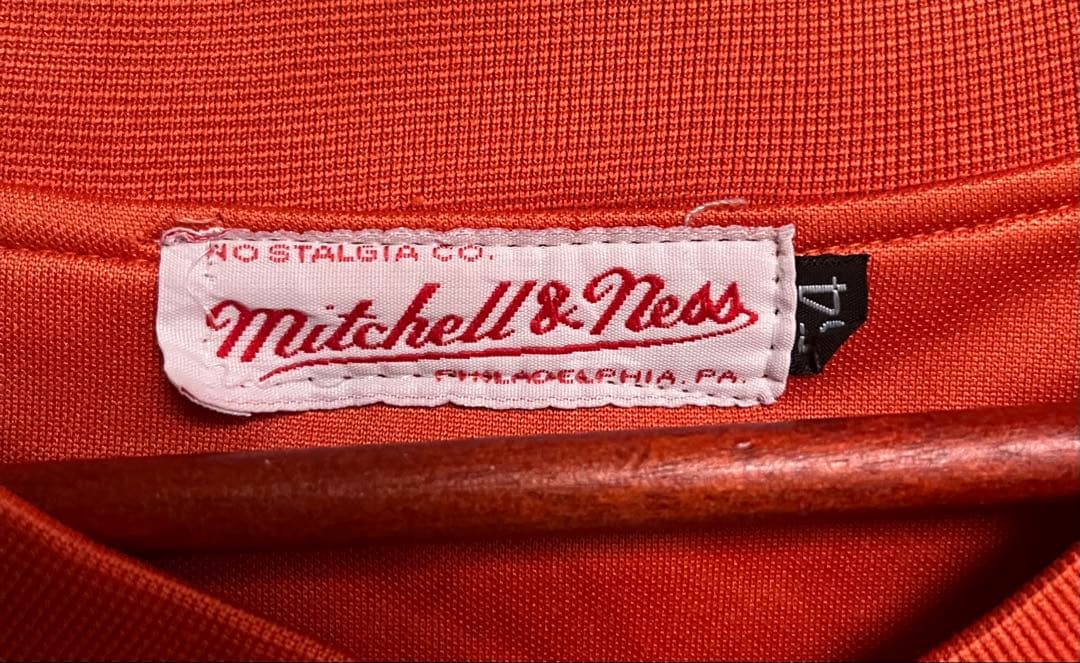 90s mitchell&ness NFL フットボールシャツ XL オレンジ