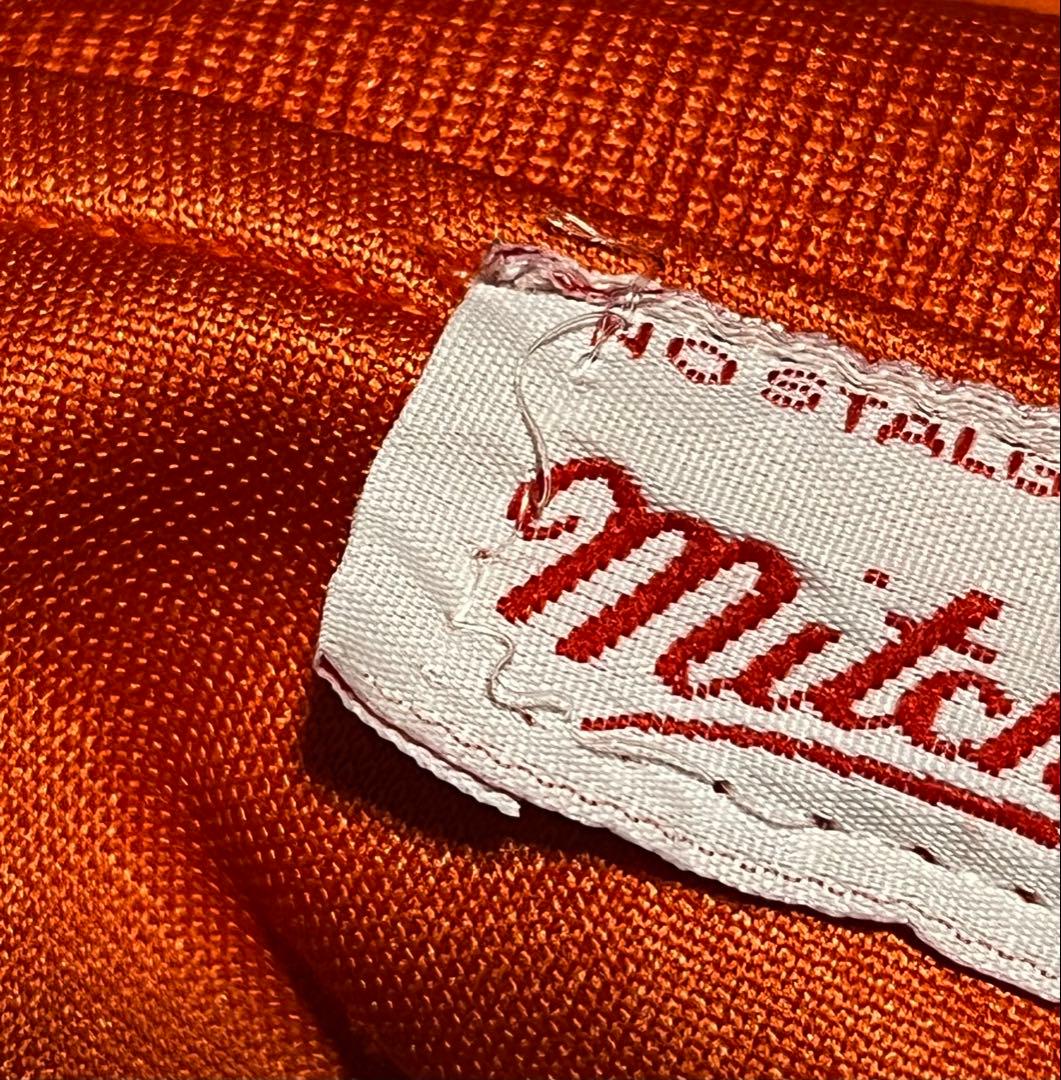 90s mitchell&ness NFL フットボールシャツ XL オレンジ