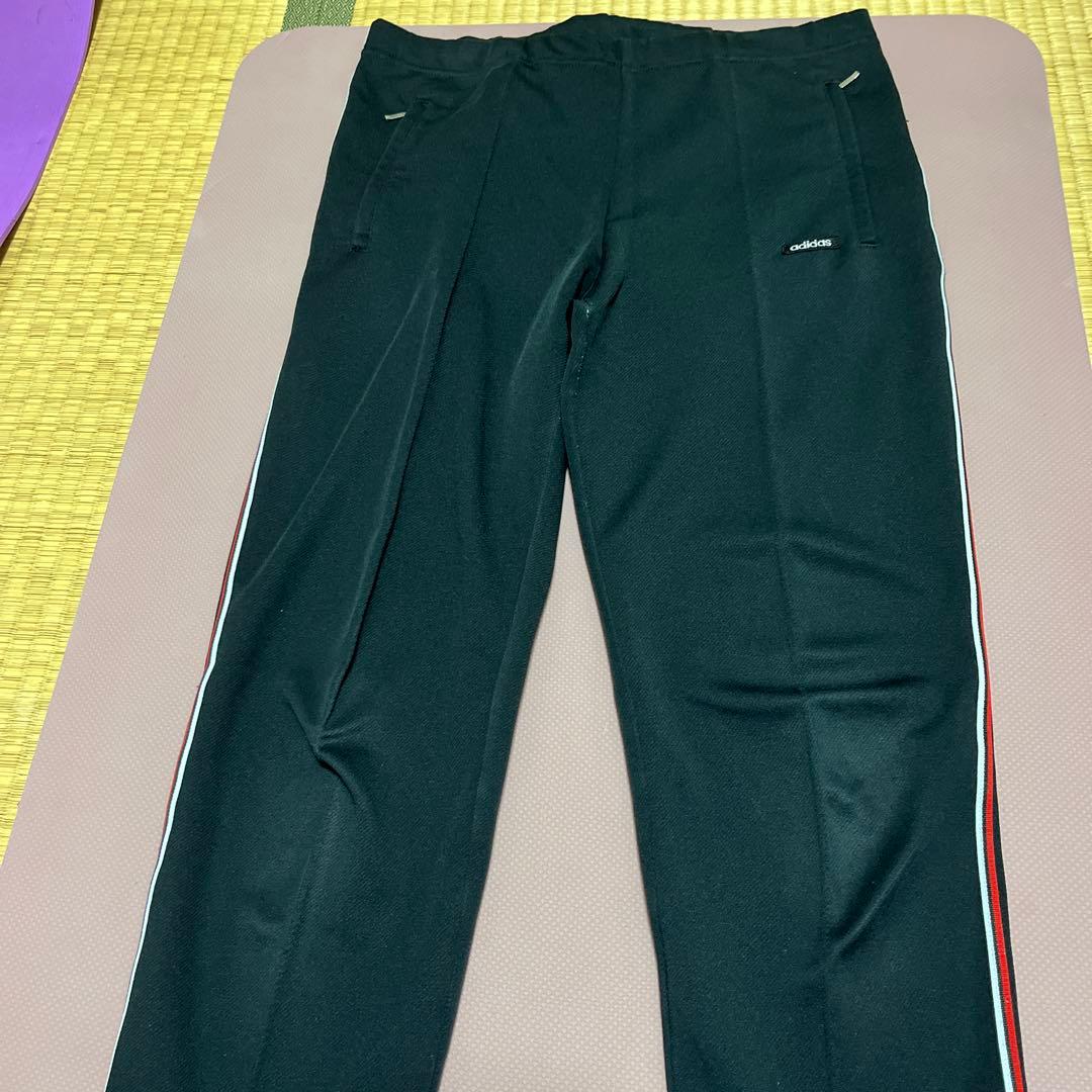 80s古着アディダス 西ドイツ デサント製トラックジャケット上下セット M