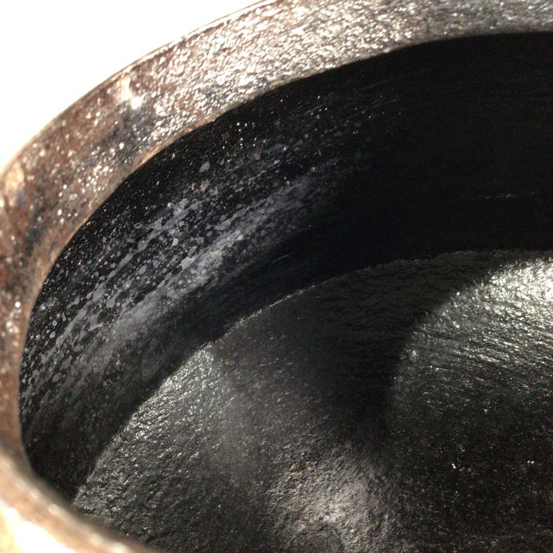 Ｎ６０２　茶釜　『釜師　金森紹栄造』『弾肌』『立口釜』　共箱　茶道具