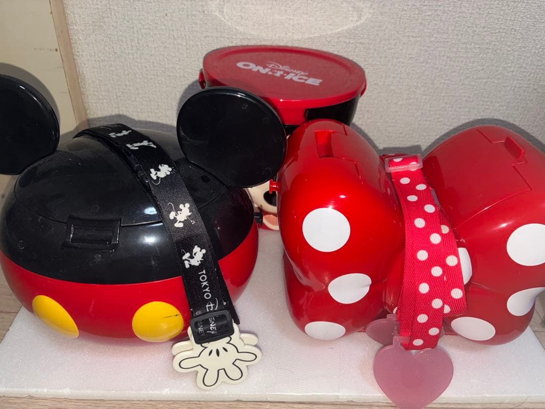 ☆中古品☆ ポップコーンバケット ディズニー ミニー　ミッキー　3点セット