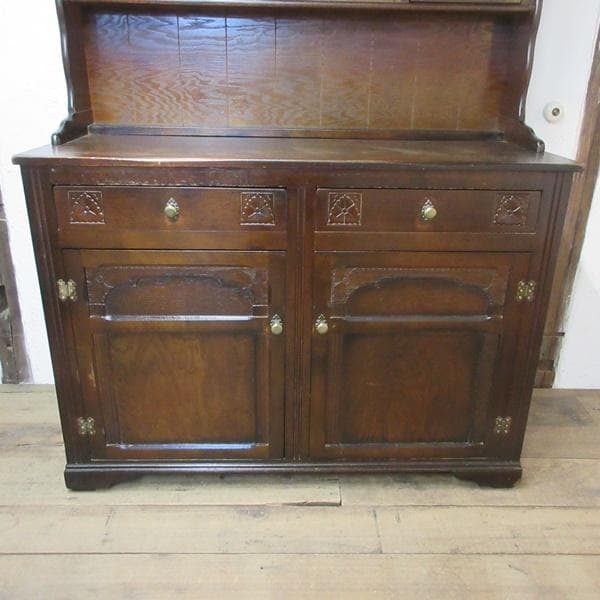 イギリス アンティーク 家具 ドレッサー カップボード キャビネット 6082e