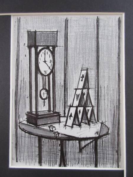 ベルナール・ビュッフェ 、「トランプの城」、画集より、状態良好　新品額付