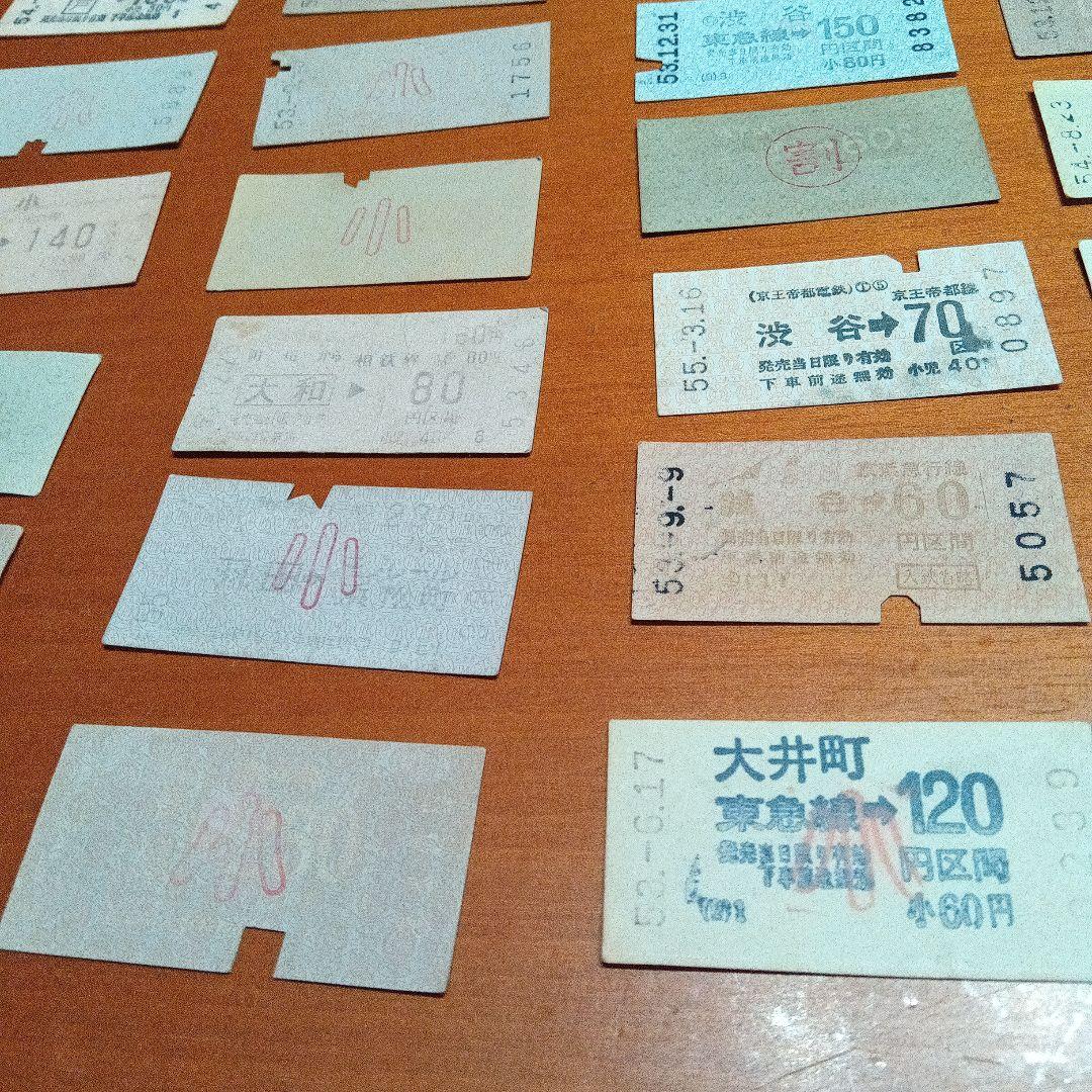昭和50年代　鉄道切符 コレクション