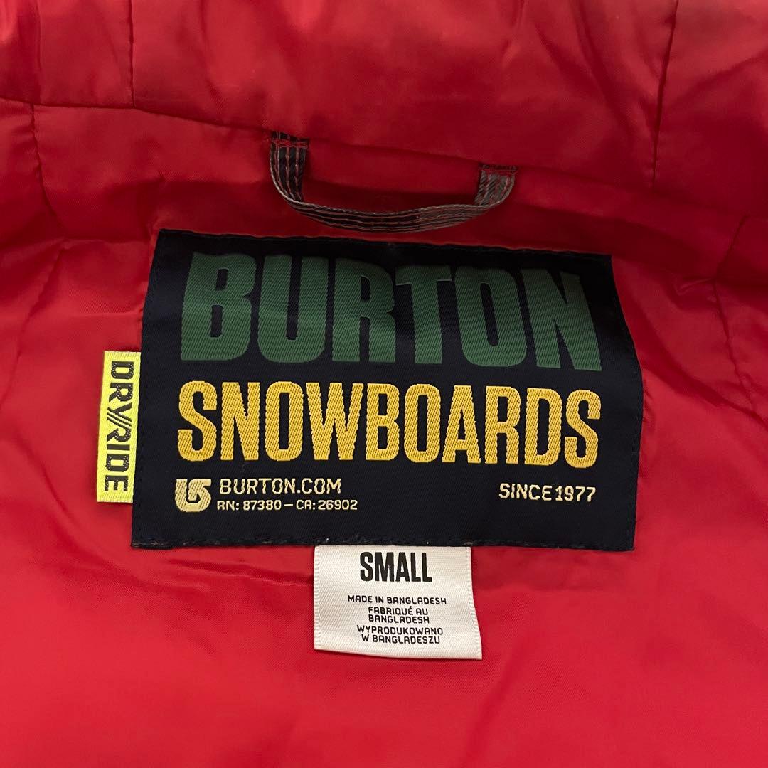 Burtonバートンスキーウェアスノーボードジャケットパーカー灰色グレー赤レッド