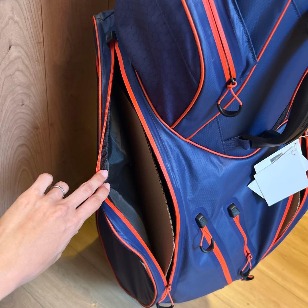  Golfsport ゴルフバッグ ネイビー/オレンジ 防水　軽量