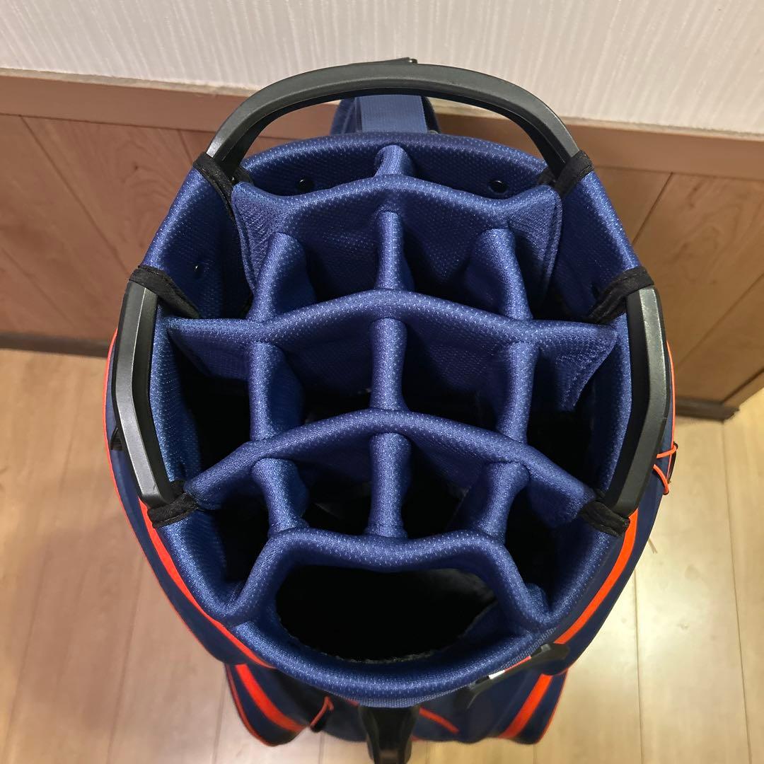  Golfsport ゴルフバッグ ネイビー/オレンジ 防水　軽量