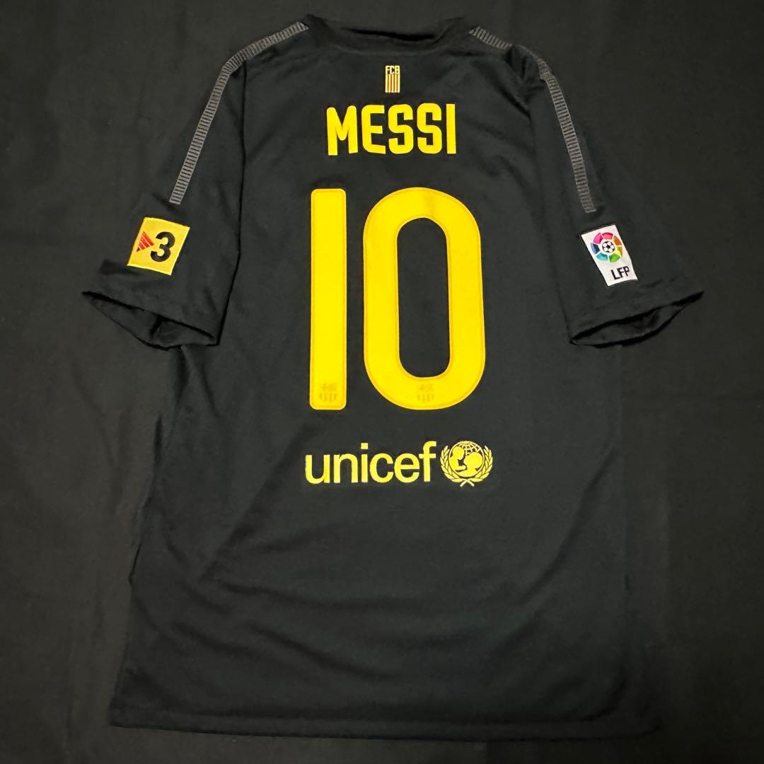 バルセロナ 2012 メッシ ユニフォーム　ブラック／ラ・リーガ仕様 フルパッチ