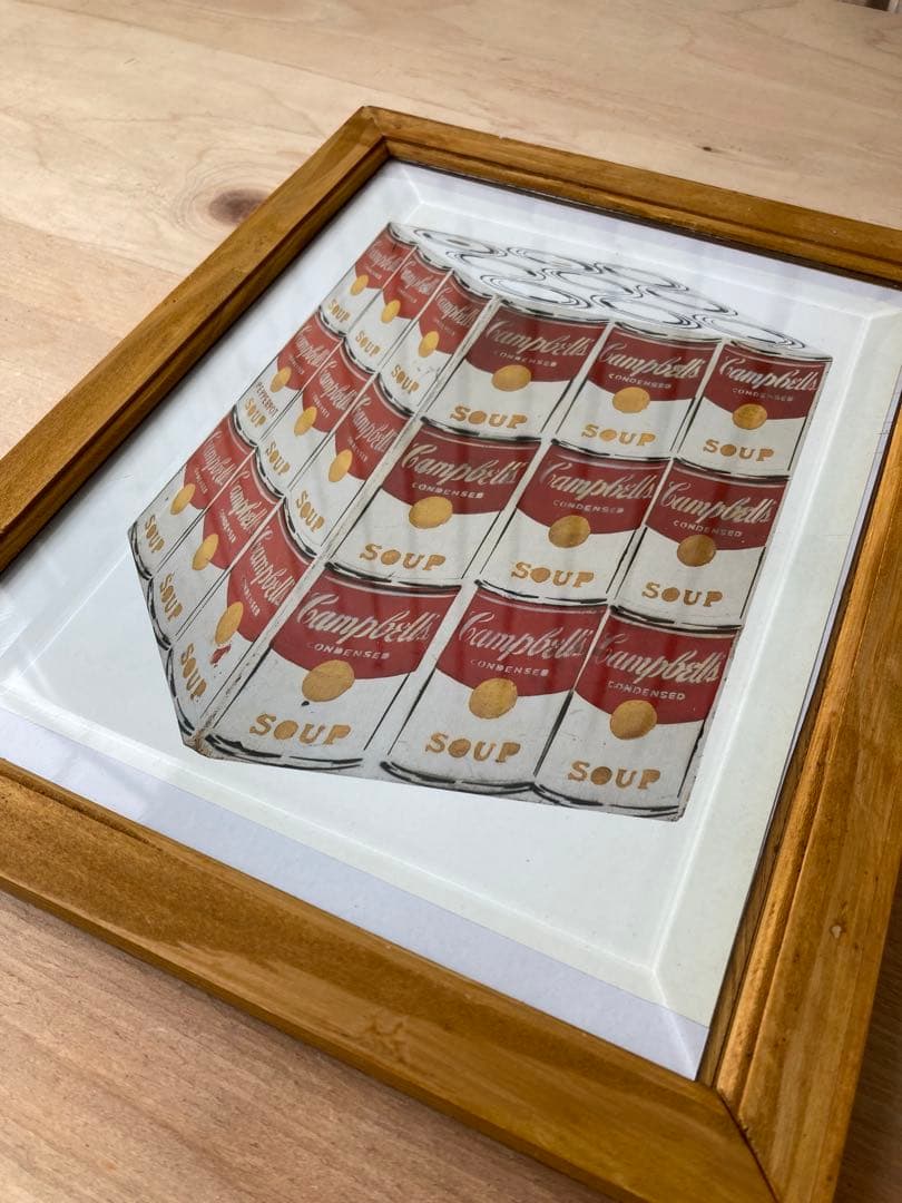 Andy Warhol キャンベルスープ缶　立体　ウォーホル　額入
